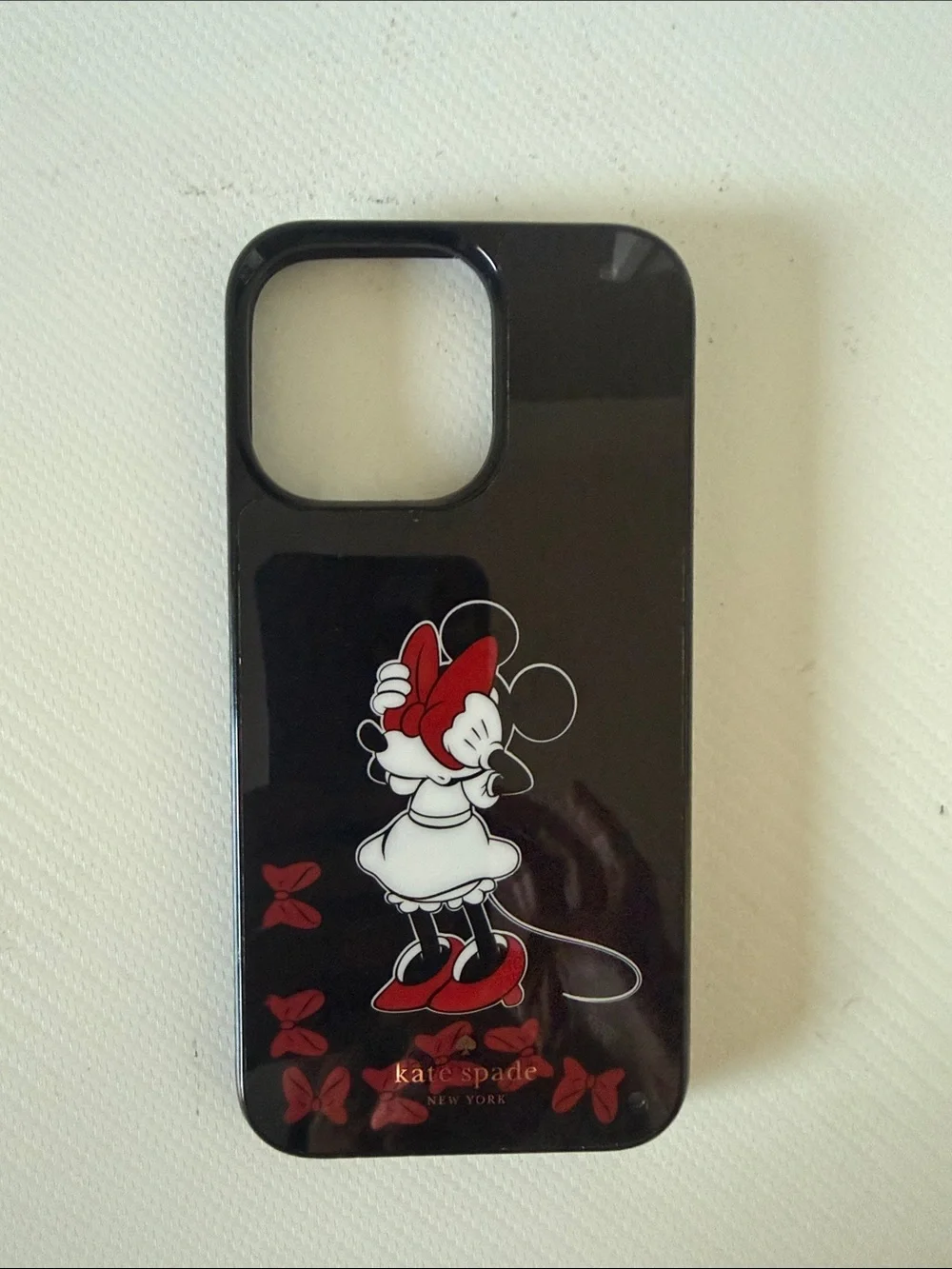 kate spade Black Minnie Mouse Red Accent Phone Case